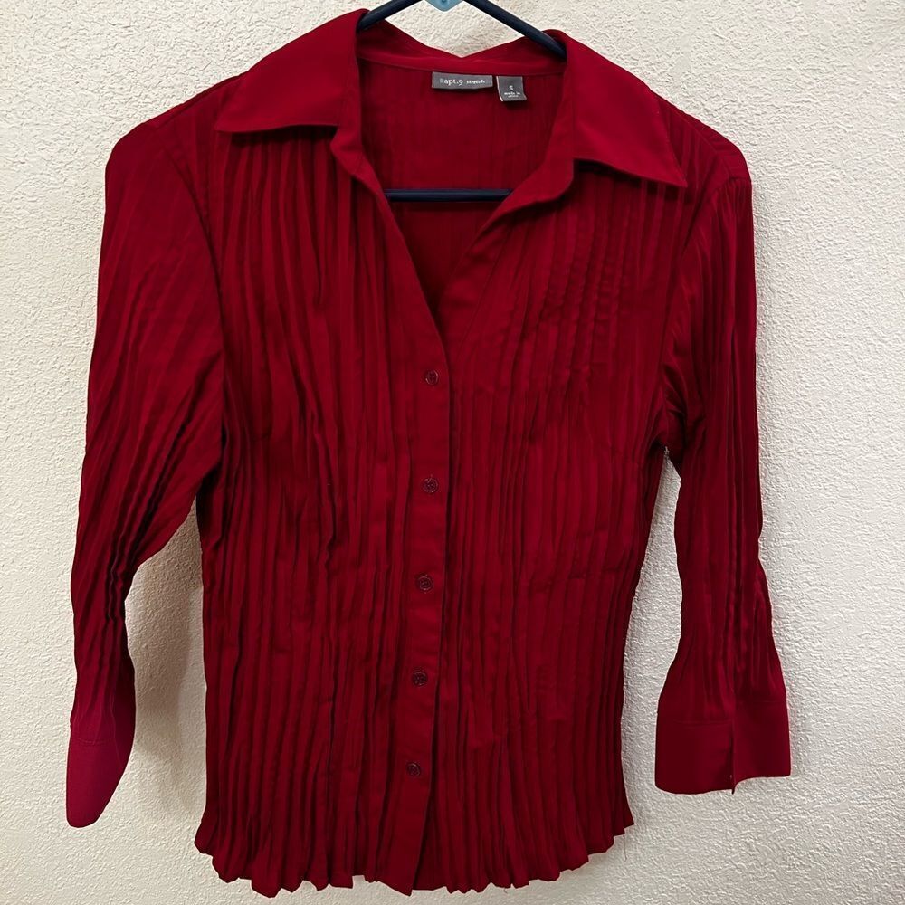 Apt9 Long Sleeve Blouse (Size Small)